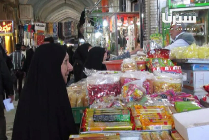 بازار سیرجان در شب عید ۹۰