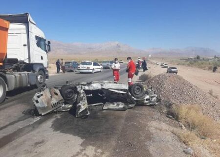 ۷ کشته در تصادف پژو و پراید در جاده قدیم کرمان – ماهان