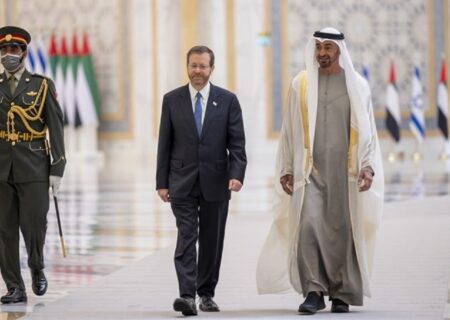 دیدار رئیس اسرائیل با رئیس جدید امارات
